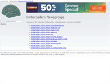 Tablet Screenshot of embarcadero.newsgroups.archived.at